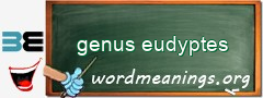 WordMeaning blackboard for genus eudyptes